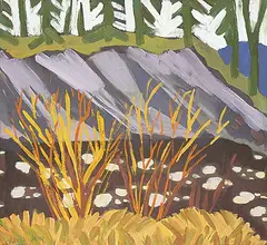 Grease Creek by David Pugh, 1979, oil on canvas, sold Nov 2022
