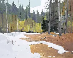 Donald Appelbe Smith, Lingering Snow - Brandy Wine, 1982, oil on canvas