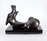 Jean-Guy Dallaire, Reclining Figure Looking at the Clouds, 2001, bronze sculpture