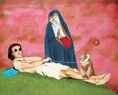 Marianna Gartner, Au Contraire Mon Frere, 1989, acrylic on canvas