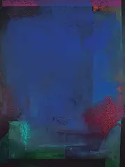 Paul Kühn, Night Walk, 1988, acrylic on canvas