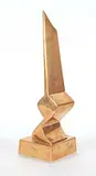 Roy Leadbeater, Untitled - Winged Monolith #1/1, bronze sculpture