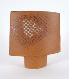 Luke Orton Lindoe, Untitled - Checkered Flat Vase