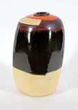 Luke Orton Lindoe, Untitled - Tall Vase with Orange Top