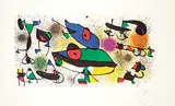 Sculptures II #HC by Joan Miró, 1974, colour lithograph on paper, sold Nov 2022
