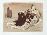 Henry Moore, Untitled - Eve #33/50, colour lithograph on paper
