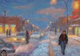 Antoine Bittar, Evening Stroll - Montreal
