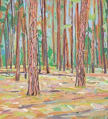 Ken Christopher, The Cathedral, Peter's Island, 1978, oil on wood board