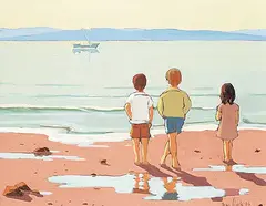 Rémi Clark, Untitled - Looking at Dad's Boat, 1983, oil on canvas