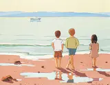 Rémi Clark, Untitled - Looking at Dad's Boat, 1983, oil on canvas