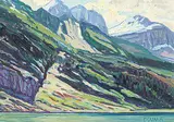 William Duma, View from the Lake, oil on wood panel