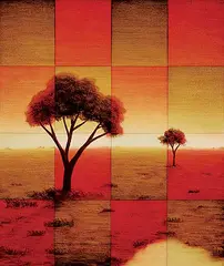 Greg Edmonson, Landscape 7/3/27, acrylic on canvas