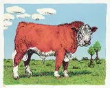 Joseph Fafard, Sonny! #56/150, 1979, colour silkscreen on paper