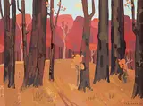 Colin D. Graham, Autumn Shadows, 1997, oil on canvas