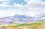 Brent R. Laycock, Untitled - Blue Sky Over the Foothills