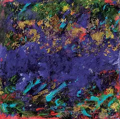 Barbara McGivern, Study for Chedi, mixed media on canvas
