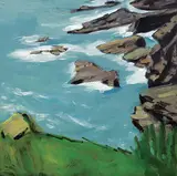 Colleen Philippi, Cornwall II, 2000, oil on wood board