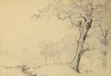 Robert Pilot, Untitled - Summer Landscape, 1915, ink and graphite on paper