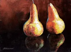 Carl Schlademan, Gold, acrylic on canvas