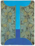 John Harold Thomas Snow, Lines from Canticle Two by JVS #12/50, colour lithograph on paper