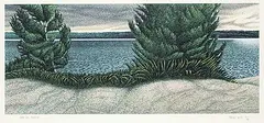 Jeremy Smith, Dark Day, Burnegie #61/84, colour silkscreen on paper