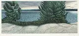Jeremy Smith, Dark Day, Burnegie #61/84, colour silkscreen on paper
