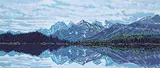 Deborah Lougheed Sinclair, Reflections of Mt. Temple, 1995, acrylic on paper