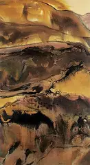 Summer Patterns, Foothills by George James Angliss, 1976, watercolour on paper, sold Sep 2022