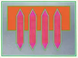 Harry Mitsuo Kiyooka, 4 of a Kind #8/50, colour silkscreen on paper