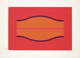 Harry Mitsuo Kiyooka, Red Swell #25/25, colour silkscreen on paper