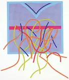 Harry Mitsuo Kiyooka, Venetian Sewing Box #20/55, colour silkscreen on paper