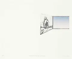 William John Houston Laing, Window on the Fraser #A/P, colour etching on paper