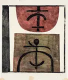 Marion Florence Nicoll, Runes A #3/8, 1968, colour cardboard print on paper
