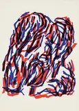 Raoul Ubac, Untitled - Blue and Red Motions, 1964, colour lithograph on paper