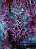 James D. Ulrich, Untitled - Very Berry Abstract, 2008, acrylic on wood board