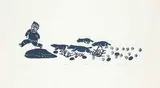 Davidialuk Alasua Amittu, Story of Sonekuluak #27/50, 1975, stonecut on paper