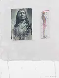 Carl Beam, Untitled - Book Collage with Anatomy, mixed media on paper