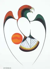 Isaac Bignell, Untitled - Spirit Hawk, 1992, acrylic on paper