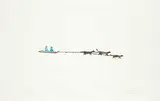 Nicodemus Nowyook, Dog Team #21/40, 1972, colour stencil on paper
