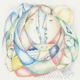 Daphne Odjig, Ours are the Silent Ways, 1990, coloured pencil on paper