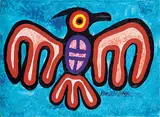 Donald Burpee Peters, Untitled - Flying Bird, 1999, acrylic on canvas