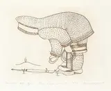 Kananginak Pootoogook, Hunter at Aglu #14/50