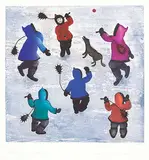 Mary Pudlat, On Spring Ice #16/50, 1997, colour etching on paper