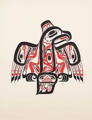 Bill Reid, Haida Eagle - Gut #83/195, 1978, colour silkscreen on paper