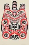 Bill Reid, Haida Grizzly [Bear] #162/600, 1973, colour silkscreen on paper