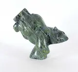 Etulu Salomonie, Untitled - Dancing Bear, green stone carving