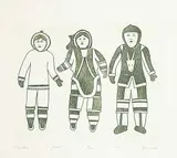 Jamasie Teevee, Playmates #8/50, 1970, etching on paper