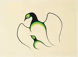 Clemence Wescoupe, Protecting #367/500, 1979, colour silkscreen on paper