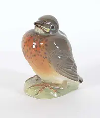 Leo Mol, Untitled - Robin, 1956, glazed ceramic