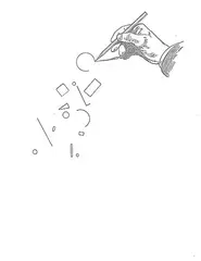 Micah Lexier, Hand Drawing Shapes [1], 2022, graphite on printed paper